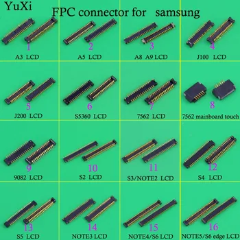 

YuXi LCD Display Screen FPC Connector for Samsung A3 A5 A8 A9 J100 J200 Note2 3 4 5 S5 S6 S3 S4 Logic on motherboard mainboard