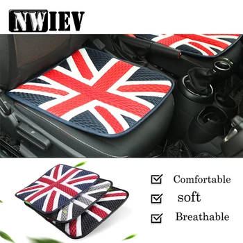 

NWIEV 1X England British style pattern cushion Plush and 3D breathable For Audi A4 A3 A6 C6 B7 Hyundai i30 ix35 Skoda Fiat 500