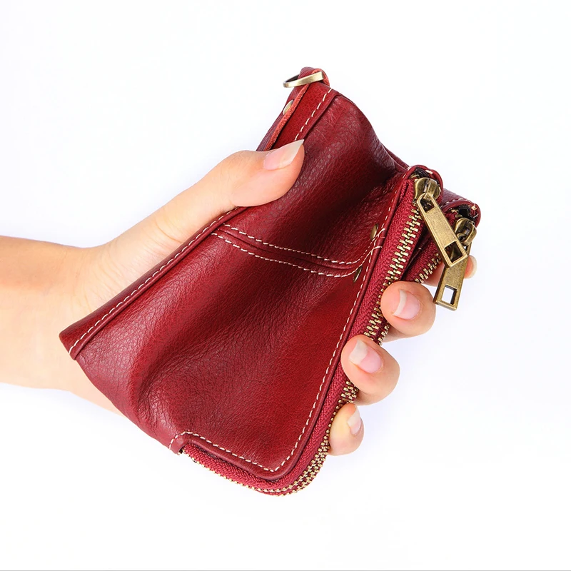 

2019 Women Wallet Genuine Leather Designer Female Short Anti Rfid Purse with ID Credit Card Holder Zipper Coin Pocket Mini Walet