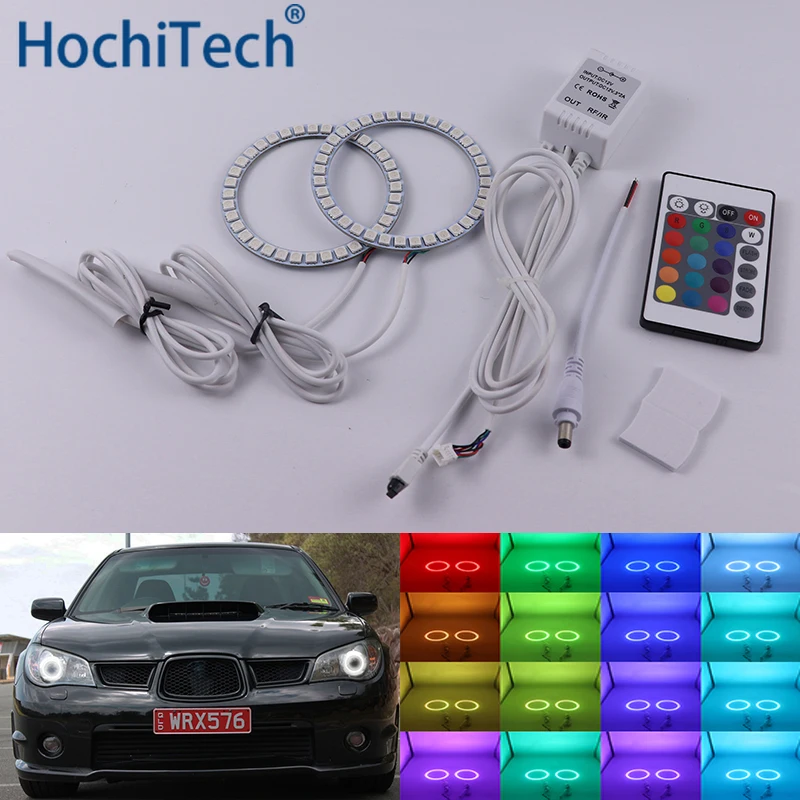 

For Subaru Impreza 2006 2007 Multi-color Led Angel Eyes Kit RGB Halo Rings Daytime Light DRL