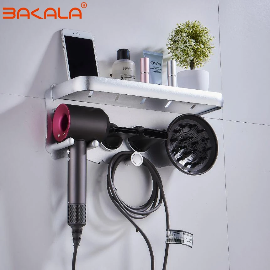 Полка Настенная для сушилки Dyson настенный держатель волос полка ванной