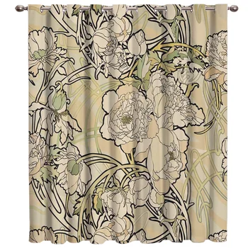 

Vintage European Flower Window Treatment Ideas Window Treatment Sets For Large Windows Window Dressing Custom Drapes Living