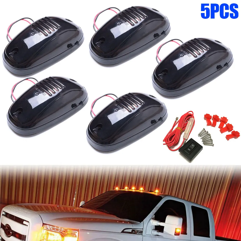 

5 Pcs/Set 9 Leds 12V Vehicle Work Light Truck SUV Cab Roof Marker Car LED Top Flood Beam Driving Lamp M8617