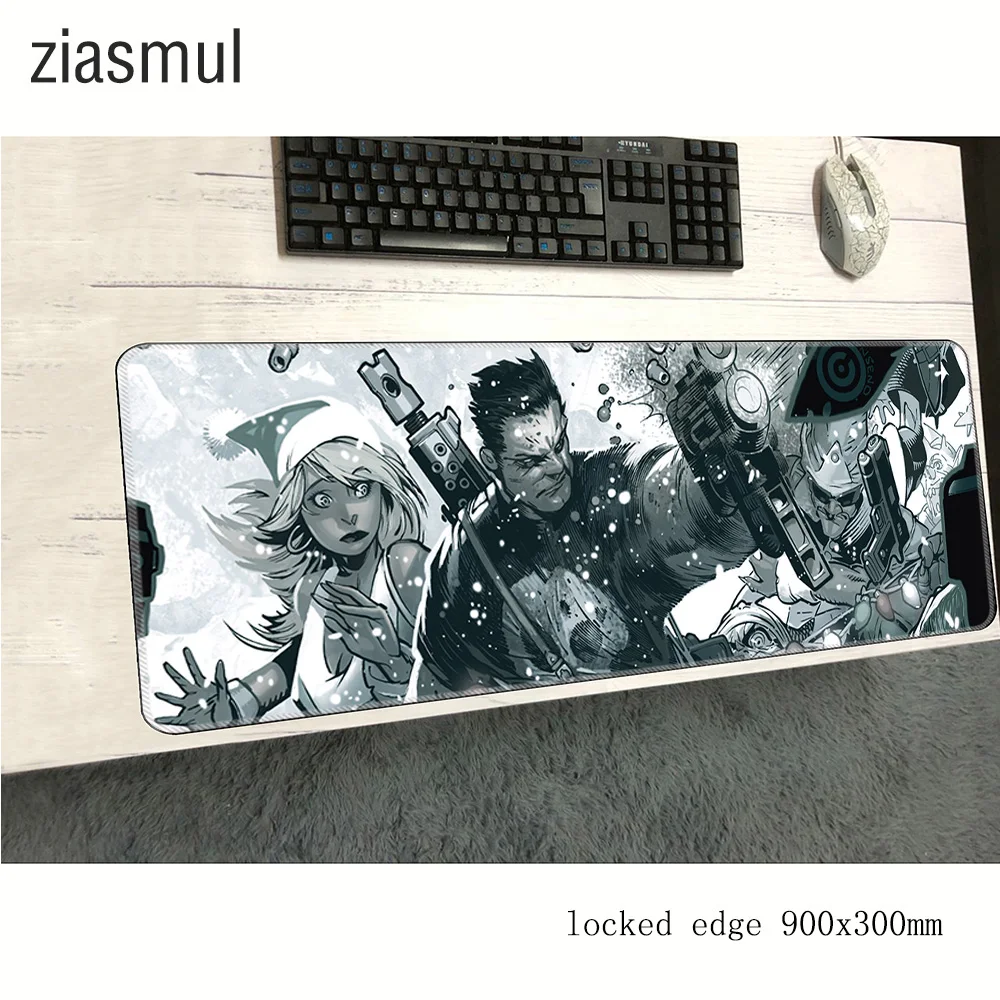 Коврик для мыши с черепом модный коврик 900x300x3 мм компьютерный игровой HD рисунком