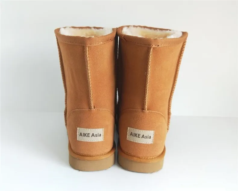 High Quality Snow Boots Women Fashion Genuine Leather Australia Womens High Boot Winter Women Snow Shoes botas mujer SIZE 3-12 -