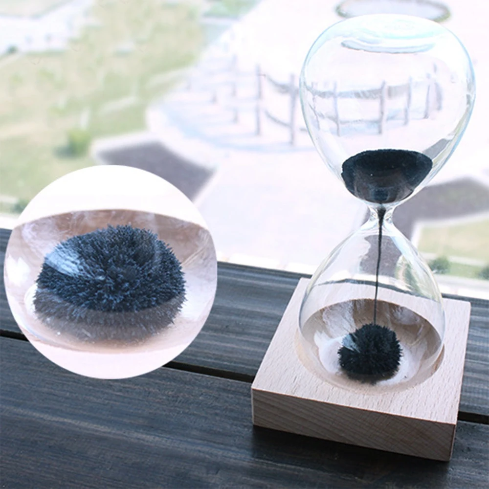 

Creative Magnetic Sand Timer Hourglass Desktop Toy Fun Office Gift Magentic Clock Home Decor Gift