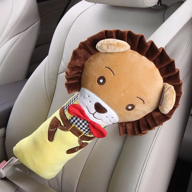 Cartoon-Hello-Kitty-Seat-Belt-Cover-PP-Cotton-Auto-Belt-Covers-For-Kids-Pink-Safety-Seat-3