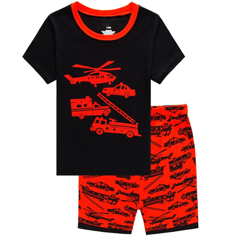 

Summer Kid Pajamas Boy Cotton Cartoon Clothes Infant Casual Pajamas Set