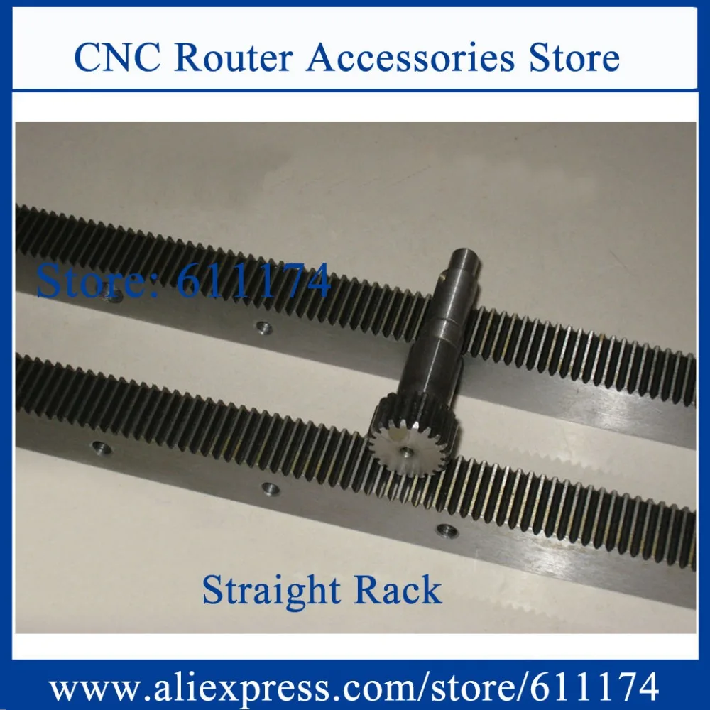 High precision CNC Router Straight rack pinion and gear, module 1.25