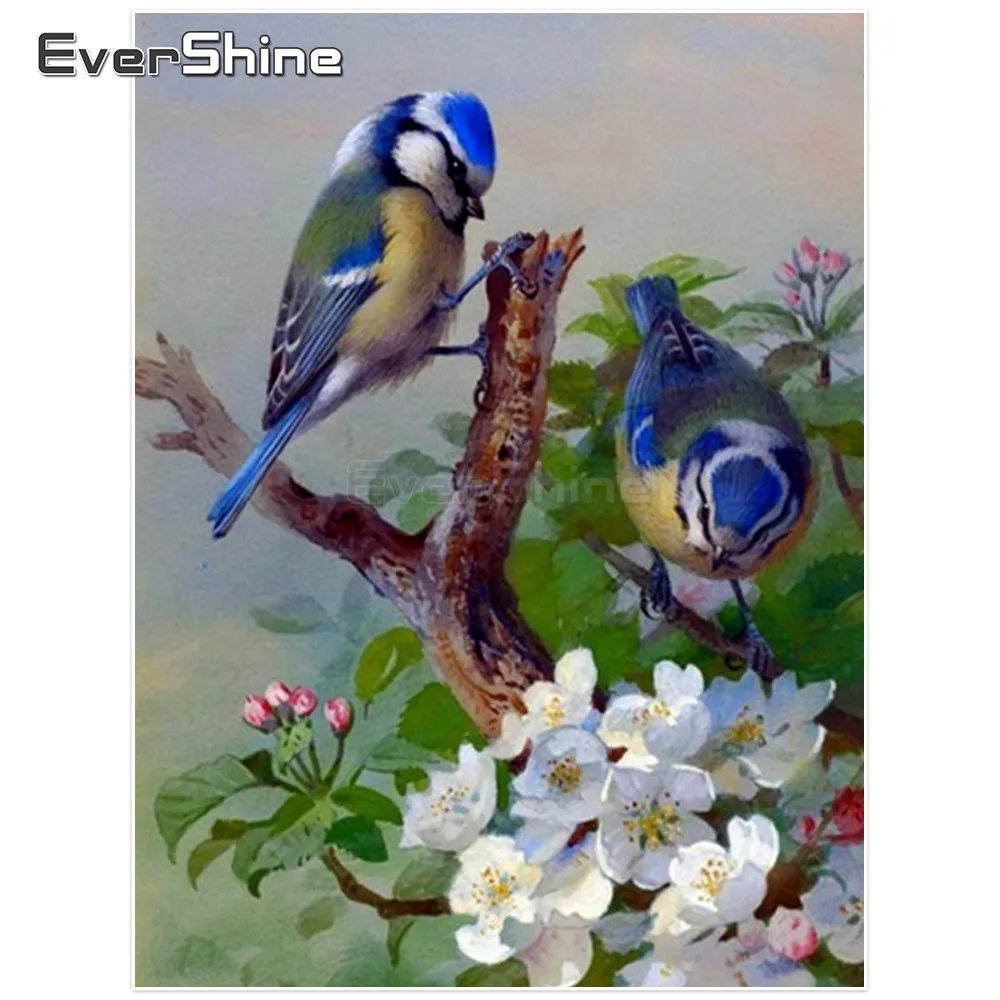 

Evershine Diamond Embroidery Animals Pictures Full Drill Diamond Painting Rhinestones Cross Stitch Bird Handmade Home Decor