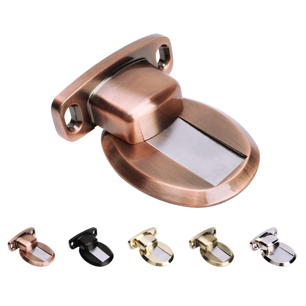 HOT SALE Magnetic Door Holder Stainless Steel Hidden Stopper Toilet Noiseless Doorstop