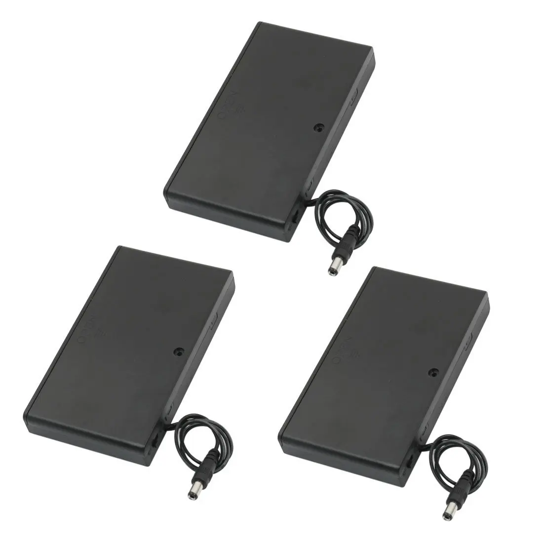

3pcs 2.1mm x 5.5mm Male Plug 8 x 1.5V AA Battery Holder Case Cell Box