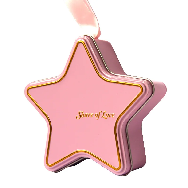 

Creative personality candy boxes Five star wedding and party candy box metal tin gift box favor boxes