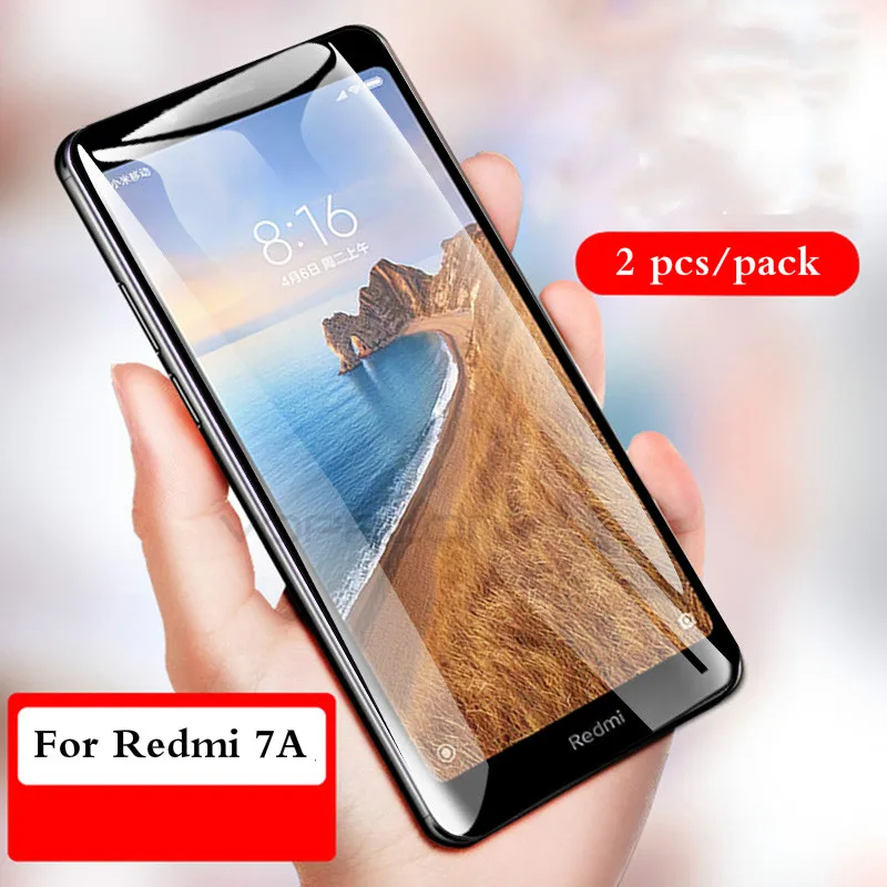 

2 PCS/lot Protective Glass Film for Xiaomi Redmi 7A 7 A 9H Anti-Scratch Tempered Glass For Xiaomi Redmi 7 Glass