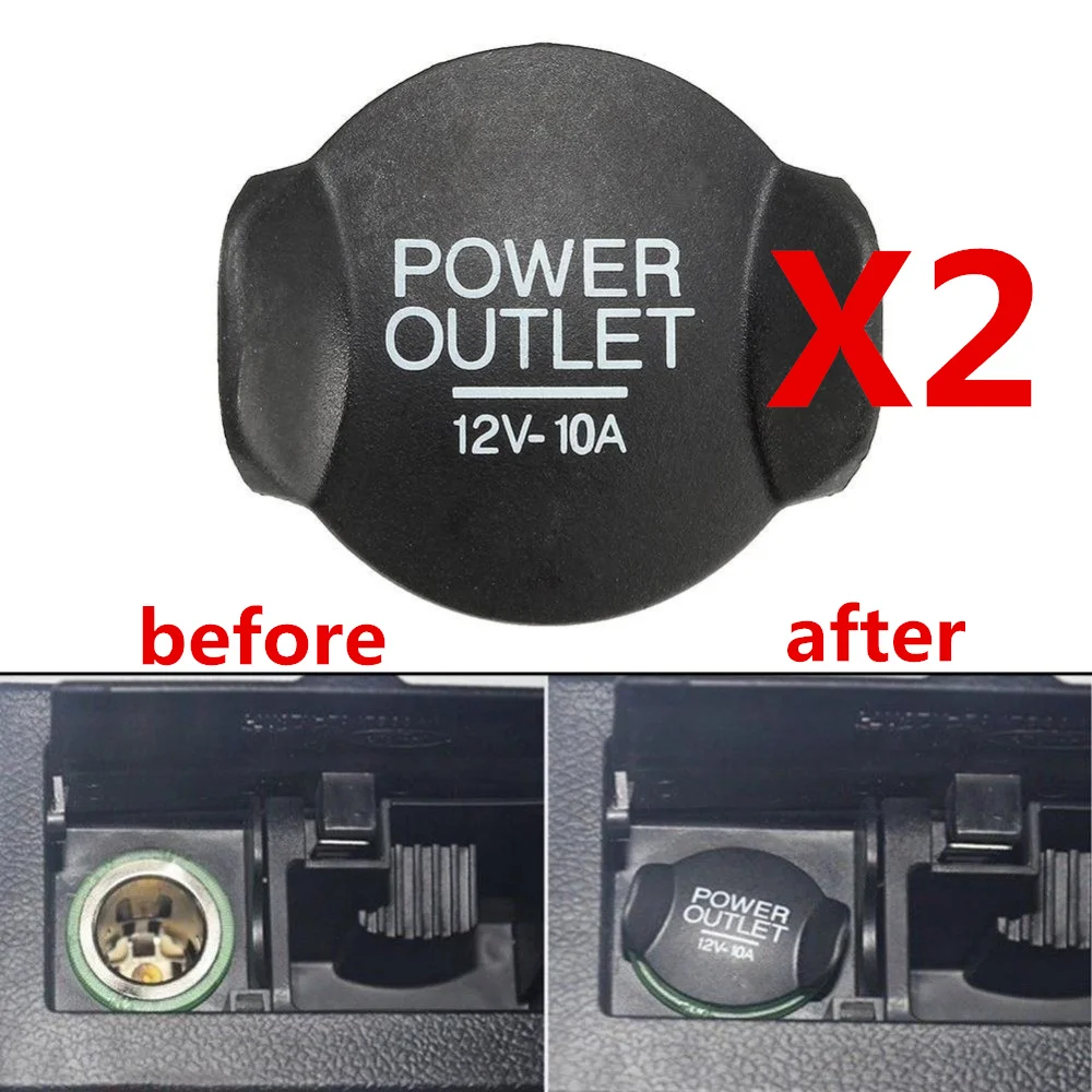 

2PCS/lot Cigarette Outlet Cover Cap Universal Auto Car 12V 21mm 2019 Socket Lighter Cap For Ford /Focus /Fiesta /Mondeo