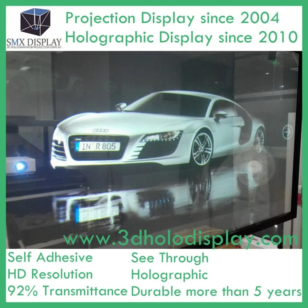 1 52x10 м голографические проекции экран пленка 3D Holo магазин окно реклама|holographic