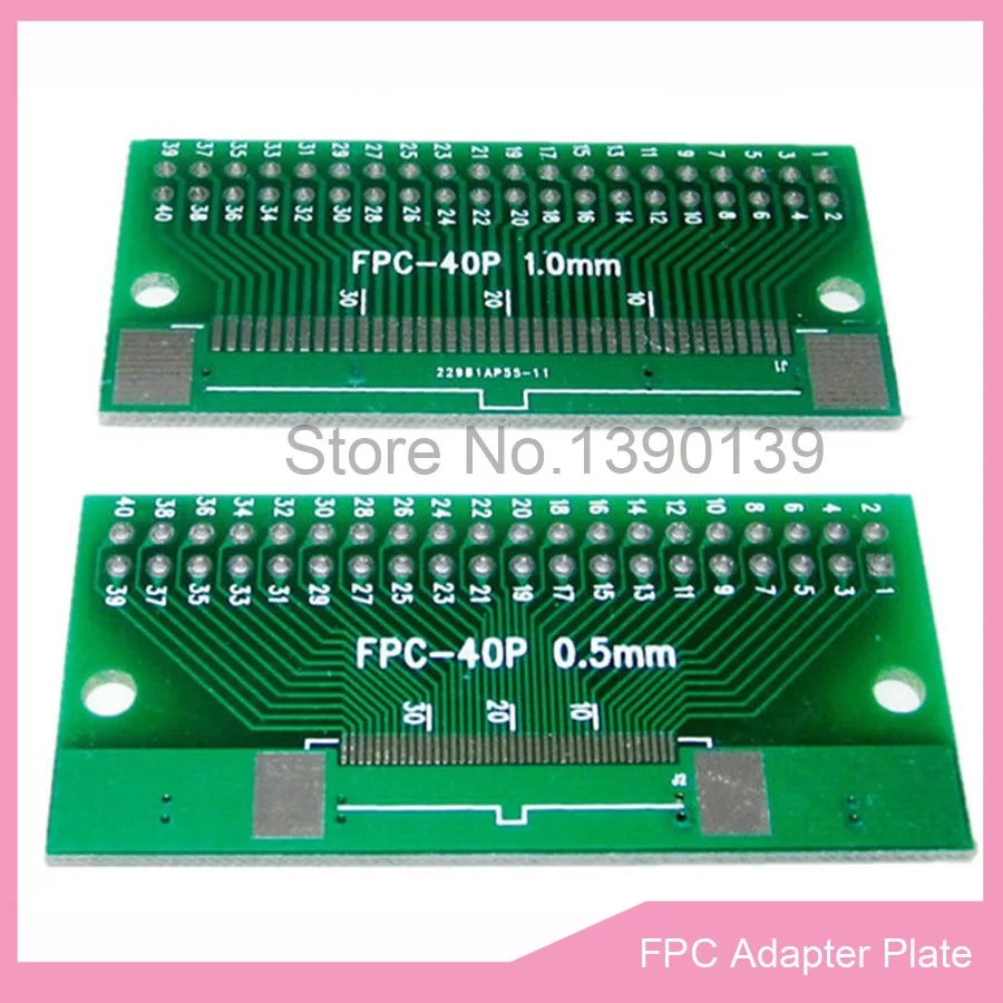 

5pcs/lot 40P FFC FPC Adapter Plate 0.5MM / 1.0MM Pitch to 2.45 mm 40Pin Flat Cable Socket Connector for PCB Board TFT LCD