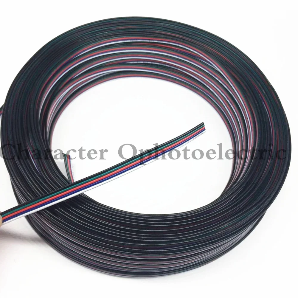 

10m/lot, Tinned copper cable, 22AWG 5 pin RGB cable, PVC insulated wire, 22 awg wire , Electric wire, LED cable, DIY Connect