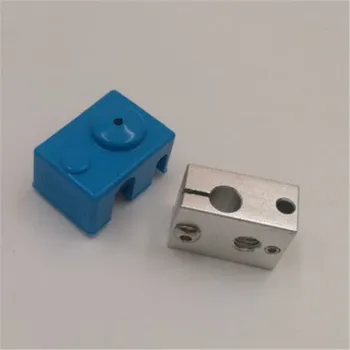 

V6 heater block and silicone sock upgrade kit V6 cartridge-style heater block +sock for Reprap Prusa i3