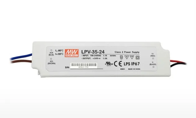 

Original MEAN WELL 35W Single Output Constant Voltage LED Driver Switching Power Supply LPV-35