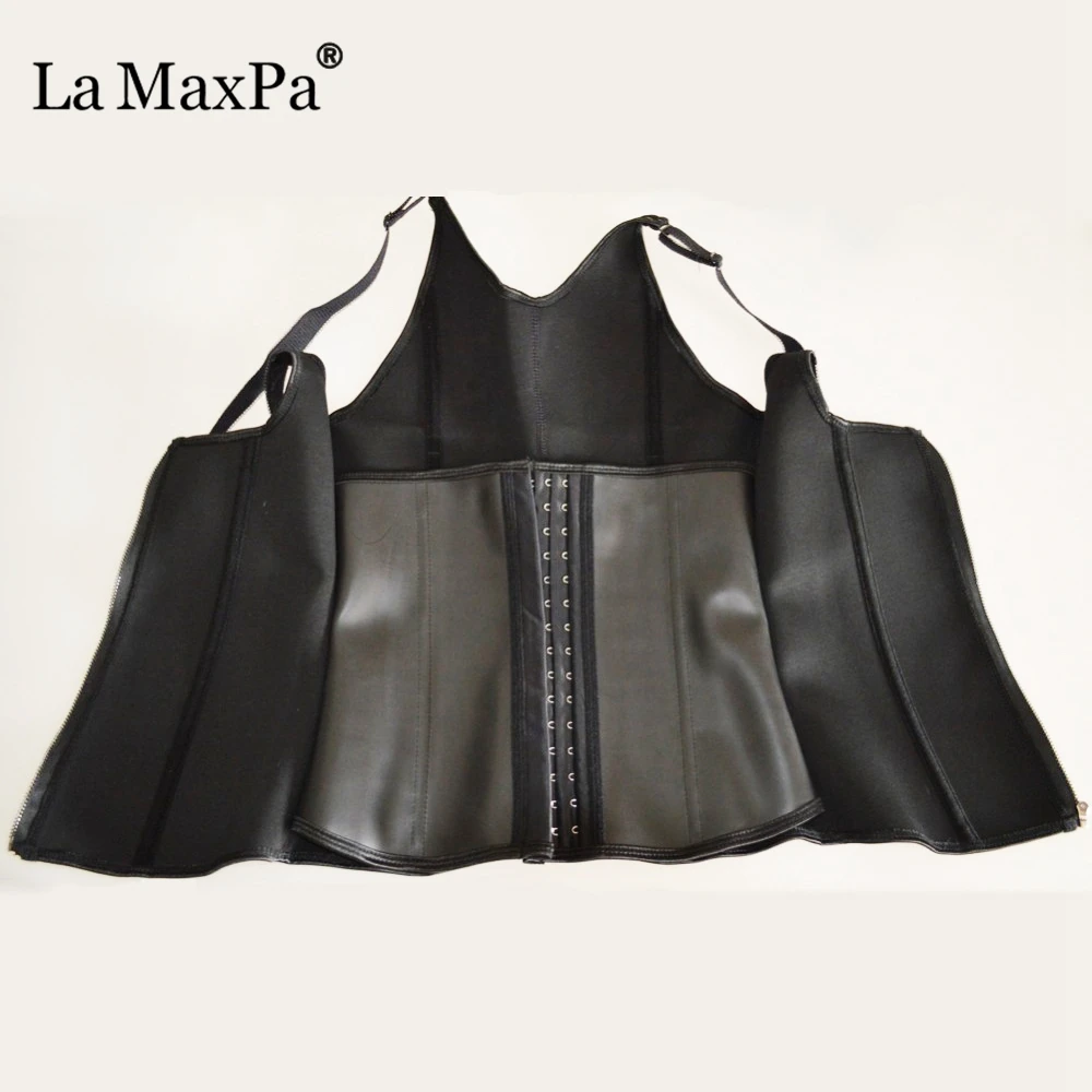 

2019 new Zipper rubber latex waist trainer cincher shaper fast weight loss slimming belt Top waist control corset modeling strap