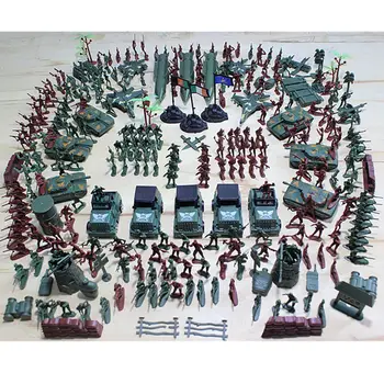 

307Pcs Kit Grenade Tank Aircraft Rocket Army Men Sand Scene Model
