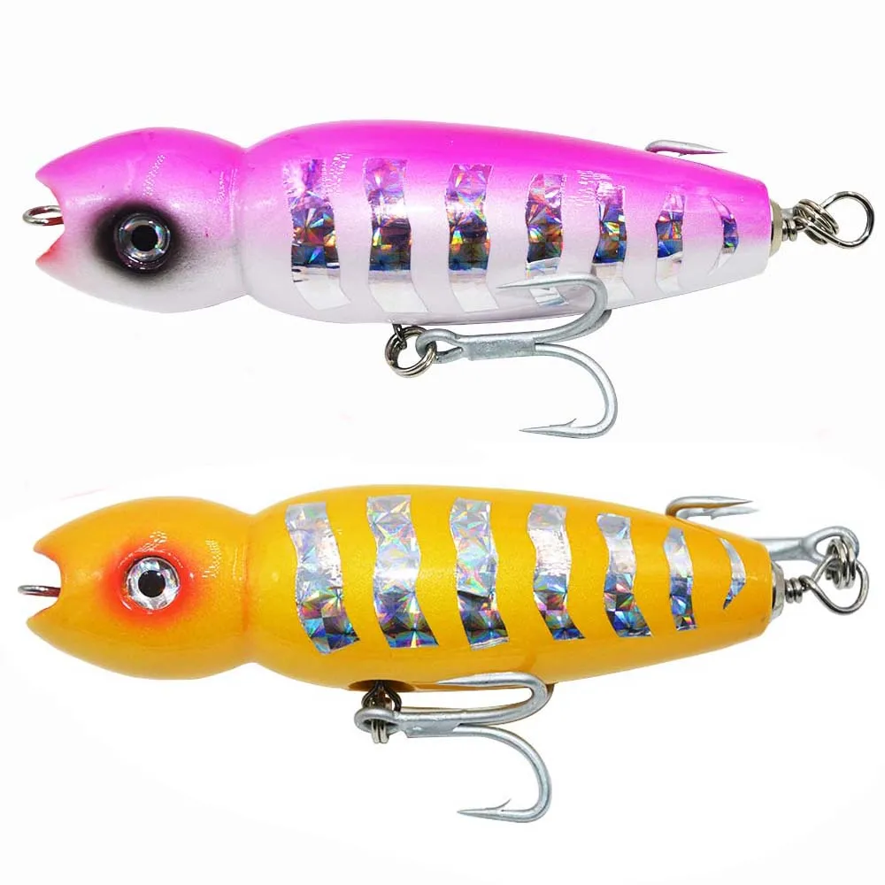 Boat Fishing Lure wood Popper Top water GT fishing lure for Australian