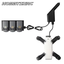 HOBBYINRC Specialized Intelligent Battery Car Charger with USB Port for DJI Spark RC Drone Battery Chargers