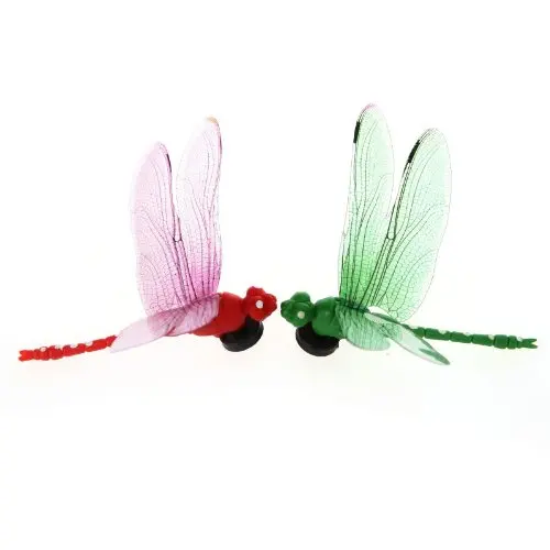 

5pcs 8cm 3D Artificial Dragonflies Luminous Fridge Magnet for Home Christmas Wedding Decoration, Colors Randomly Send