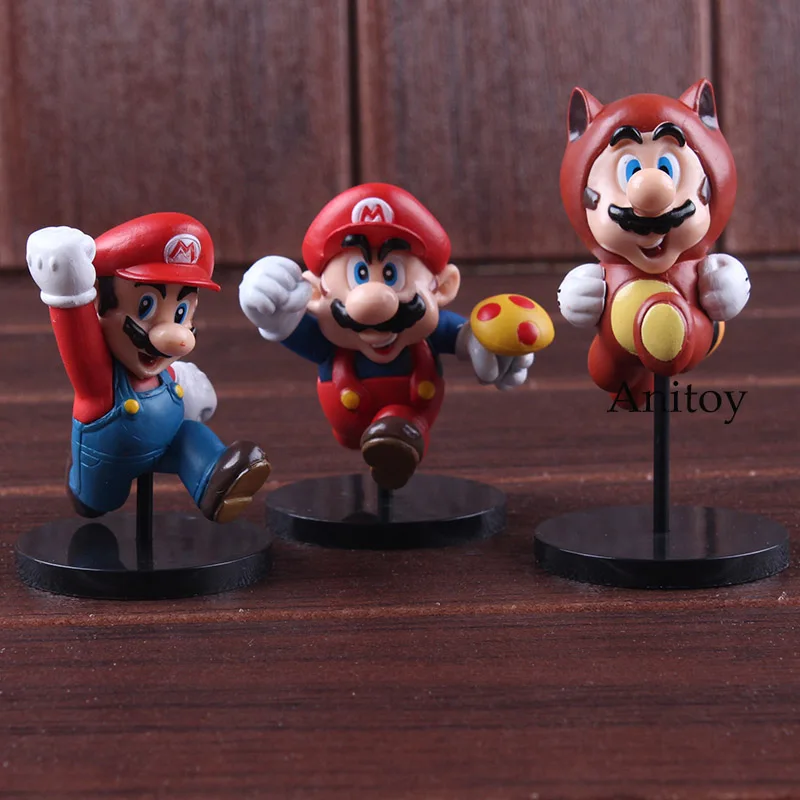 Ultra Detail Figure Super Mario Bros.Wii Super Mario Bros Toy Doll PVC TOY Action Figure