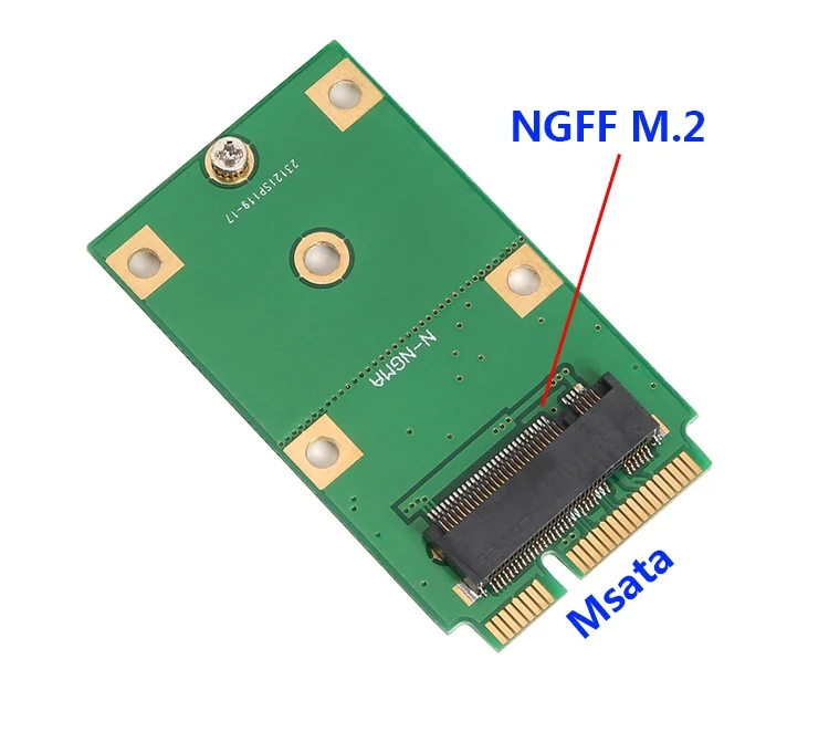 

M.2 NGFF B KEY SSD to mSATA SSD Adapter Converter Card Suitable for 2230 2242 SSD