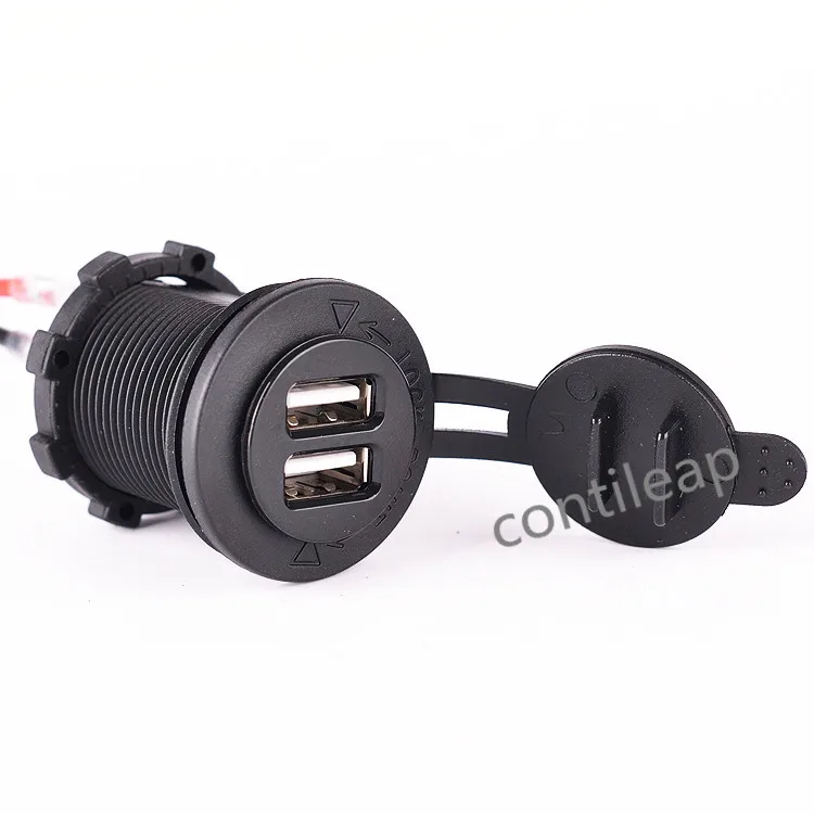 IZTOSS 12 В 5 В Мощность Outlet 1A 2.1a двойной 2 USB Порты и разъёмы Зарядное устройство Авто-прикуриватели гнездо Splitter