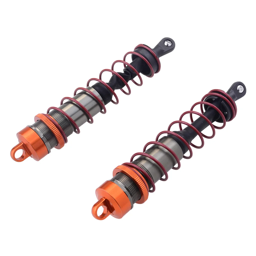 2pcs Aluminum Alloy 110mm Rear Shock Absorber Damper for 1/8 RC Buggy Truck Truggy Replacement