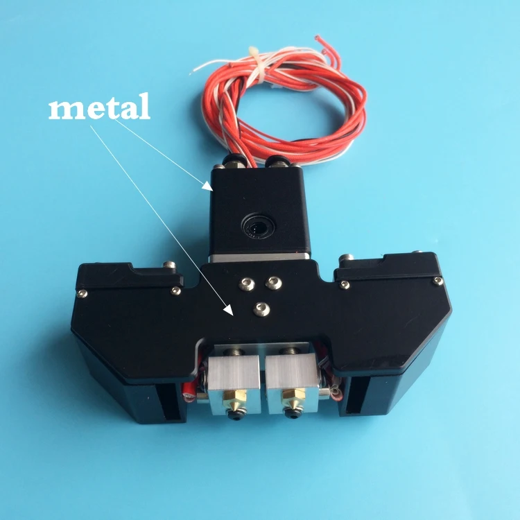 

New Design! Ultimaker 2+ Extended Ultimaker 3 3D printer Chimera Extruder Dual Extrusion W/ Aluminum cross slider & Fan duct