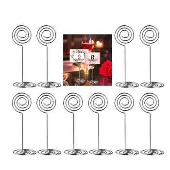 

20pcs Card Holder Table Number Holders Name Card Holders Photo Stand Note Memo Clip