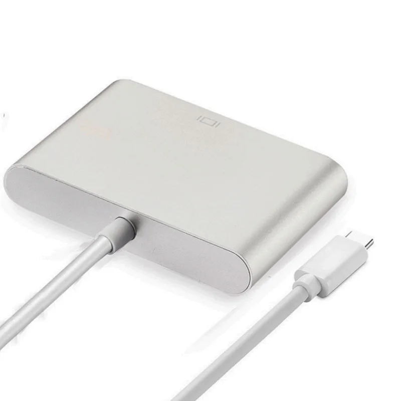 USB3.1 type-C к VGA конвертер USB-C type c к VGA кабель адаптера 3в1 адаптер