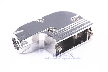 

1 piece D-Sub Connector Hood 15 Pin 26 Pin 3v3 3w3 7w2 11w1 90 Degree Cable Exit Assembly Hardware 2 Backshell Shield Zinc Alloy