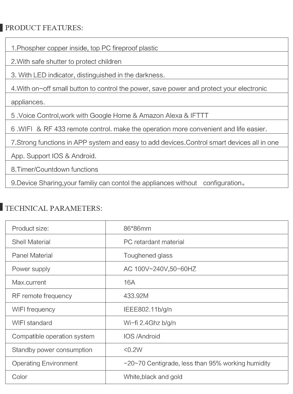 Bingoelec стеклянная панель умная розетка Wifi UK13A настенная розетка для домашней автоматизации Appicable с Amazon Echo, Google Home