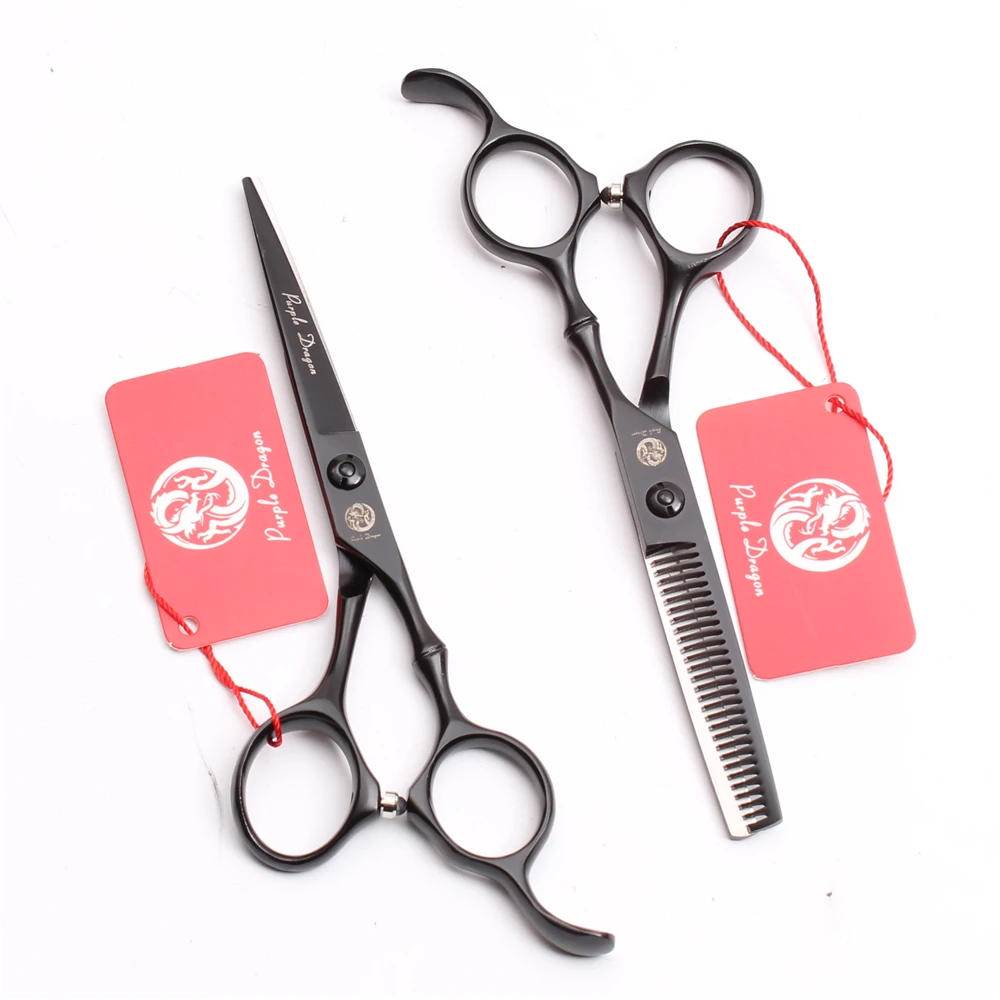 

50Pcs/Set 5.5" 440C Wholesale Purple Dragon Hairdressing Scissors Cutting Scissors Thinning Shears Human Hair Scissors Z9030