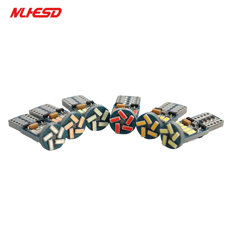 100 шт./лот авто LED T10 canbus led W5W Canbus t10 15smd 4014 неполярный СВЕТОДИОДНЫЙ парковочный свет