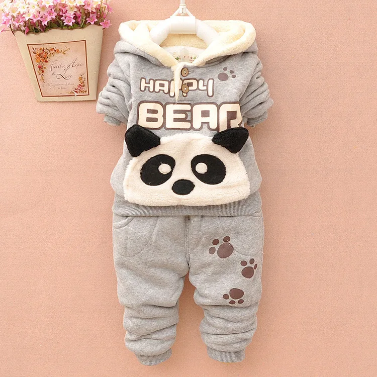 Beste 2019 Winter Kleding Kinderkleding baby Boy Meisjes 2 Stuks Set kinderen Pakken Warm Houden Jassen en Broek kids Kleding
