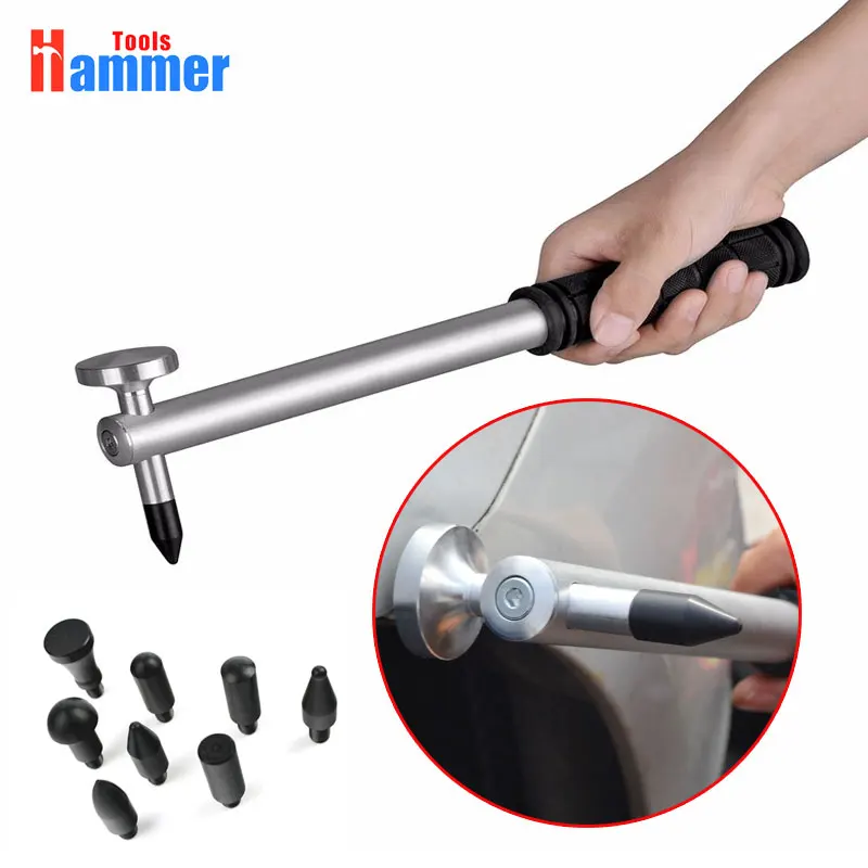 

adjustable PDR KING Repair Tools Set Tap Down 9Heads Rubber Hammer Paintless Dent Tool multi-function rubber hammer