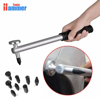 

adjustable PDR KING Repair Tools Set Tap Down 9Heads Rubber Hammer Paintless Dent Tool multi-function rubber hammer