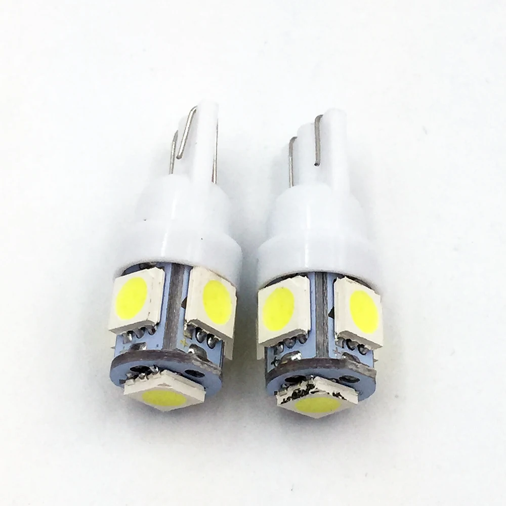 Ysy 300 шт. 24 В авто LED 194 W5W T10 5 LED SMD 5050 T10 5SMD Клин лампа лампа белый/зеленый/синий/красный/желтый