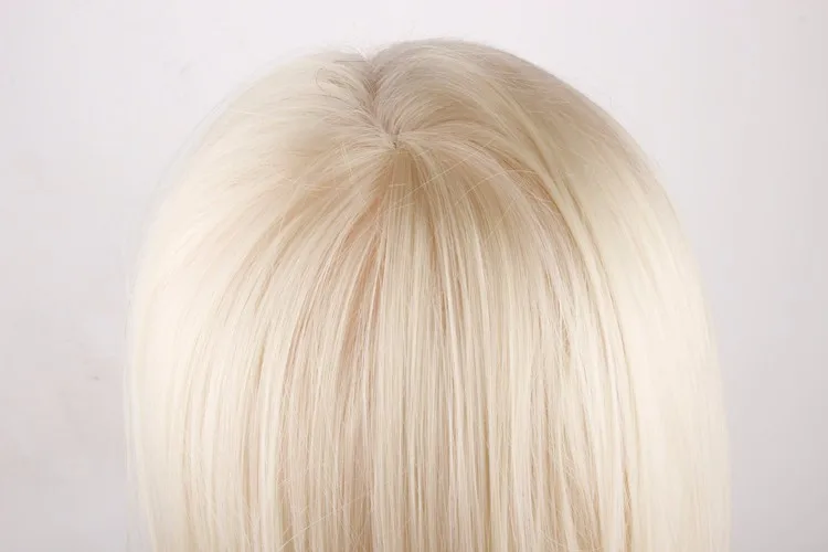 Бесплатная доставка! Длинные белые волосы голова манекен с волосами Учебные головы-манекены распродажа