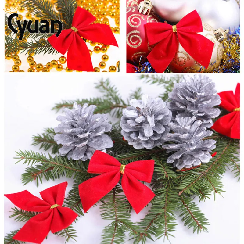 Christmas Bows Tie Christmas Tree Decorations Hanging Ornaments