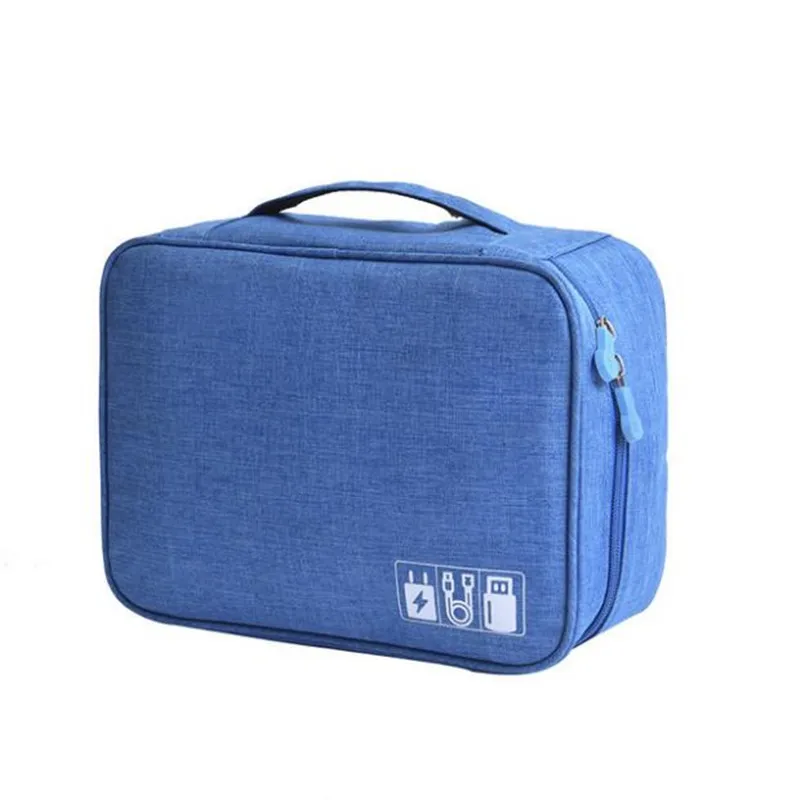 

Data Line Charger Storage Bag Polyester Packing Cubes Portable Waterproof Mobile Phone Digital Package Travel Bag Organizer