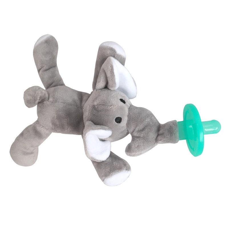 Beli Baru Lahir Silikon Bayi Pacifiers Nibbler Animal Mewah Puting Penenang Mainan Anak Laki laki Klip Rantai Wubbanub Perempuan Mainan Bayi Dot Klip