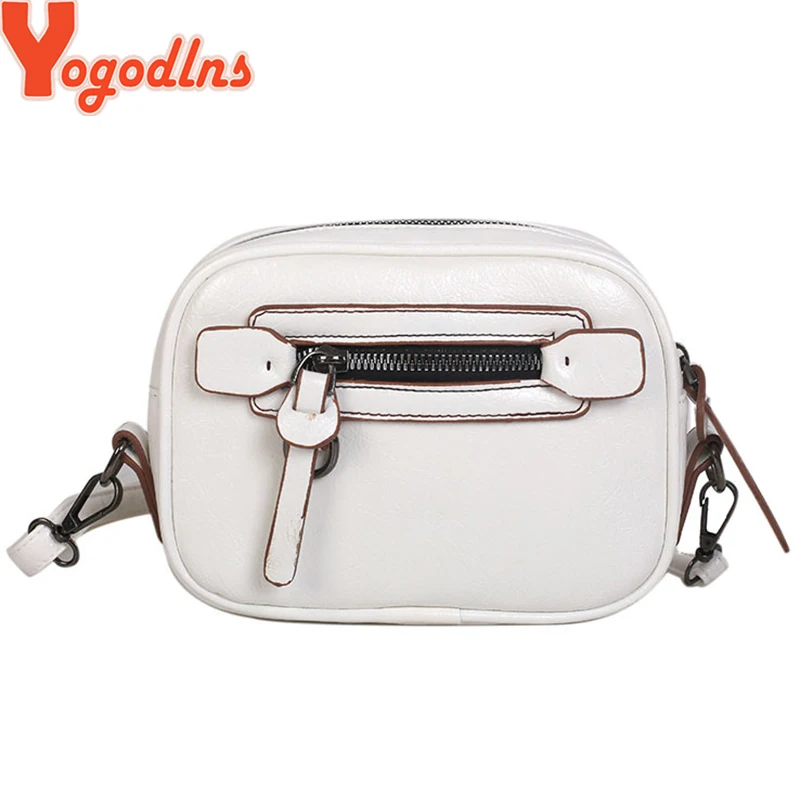 

Yogodlns 2019 Hot Crossbody Bags For Women Casual Mini Candy Color Messenger Bag For Girls Flap Pu Leather vintage Shoulder Bags