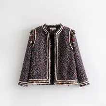 LJ130-8674 Европейская и американская мода ремни орнамент саржа мягкое пальто